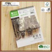 A4 Top Spiral Sketch Book Papier professionnel de peinture 160g Dessin Paper Blank Sketch Office Fournitures scolaires Peinture Fournitures d'art